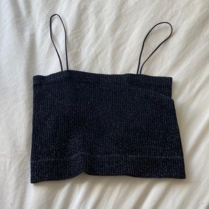 Black urban sparkle tank never worn